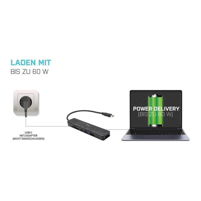 Hub USB i-Tec Travel Easy 60W 12