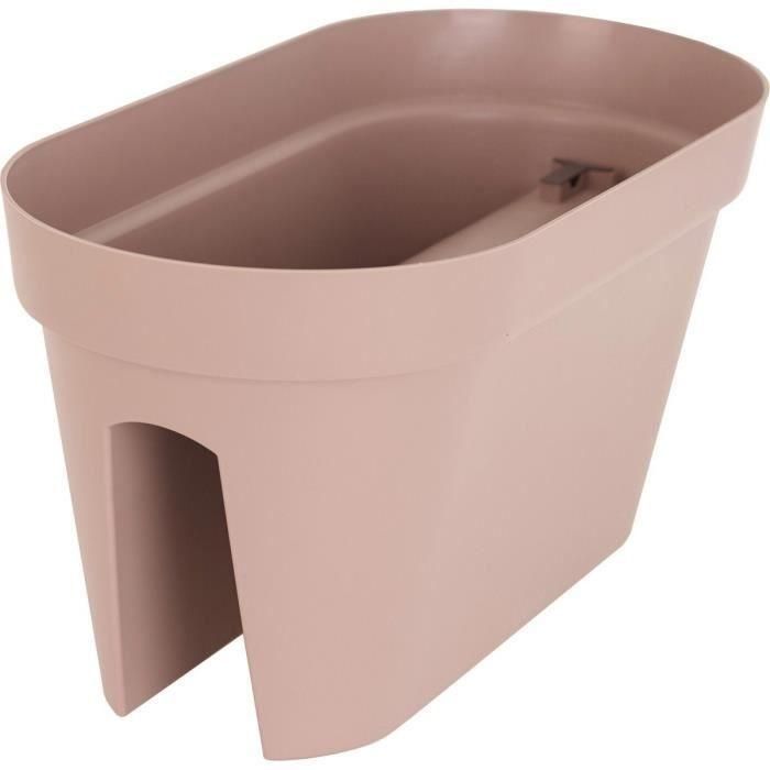 Jardinera de balcón Capri ARTEVASI - 30 x 60 x H 30 cm - 26.8 L - Gris topo 1 Jardinera de balcón Capri ARTEVASI - 30 x 60 x H 30 cm - 26.8 L - Gris topo 1