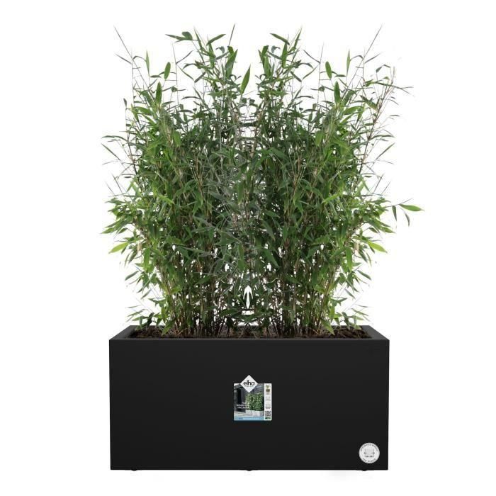 Elho ELH8711904499624 Jardinera Vivo Next Long 60 Negro L 59 x B 30 x H 29 cm, Uso Interior/Exterior, 100% Reciclado 2