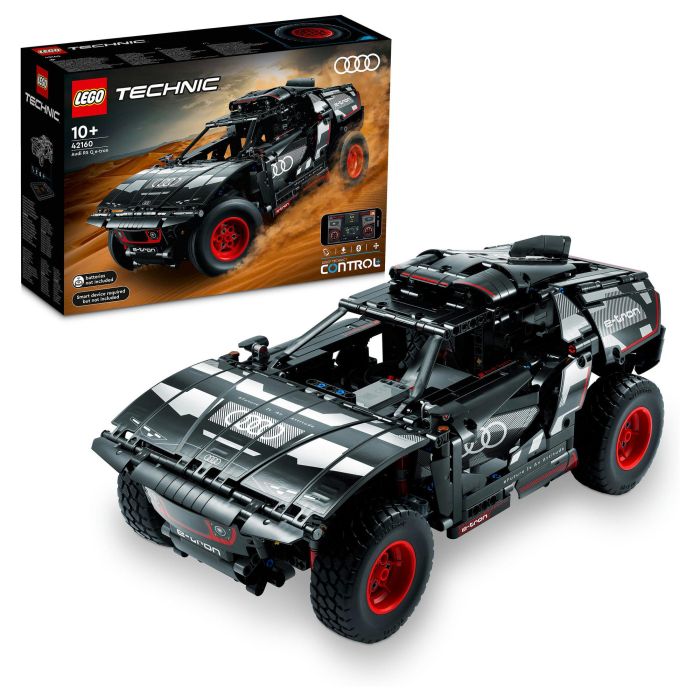LEGO 42160 Audi RS Q e-tron Coche de Rally Teledirigido Modelo Todoterreno Dakar