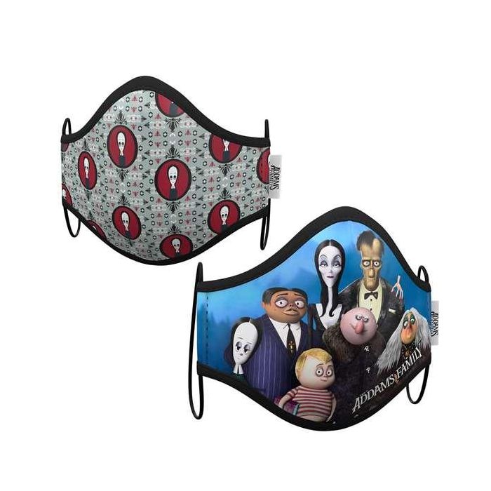 My Other Me Mascarilla Higiénica Premium Familia Addams Talla 7-9 Años Multicolor 1