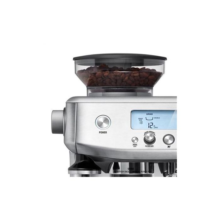 Sage Cafetera Espresso Manual con Molinillo Barista, 3 Segundos, Acero Inoxidable 10