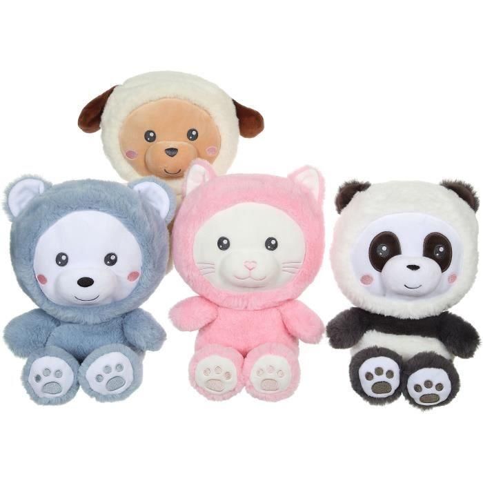Peluche Gato Hoody Pets - GIPSY TOYS - Rosa, 24 cm 1 Peluche Gato Hoody Pets - GIPSY TOYS - Rosa, 24 cm 1