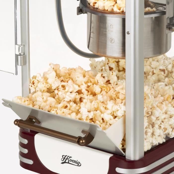 Máquina de palomitas - HKoeNIG - Diseño retro - Capacidad 50g - Luz interior 5 Máquina de palomitas - HKoeNIG - Diseño retro - Capacidad 50g - Luz interior 5