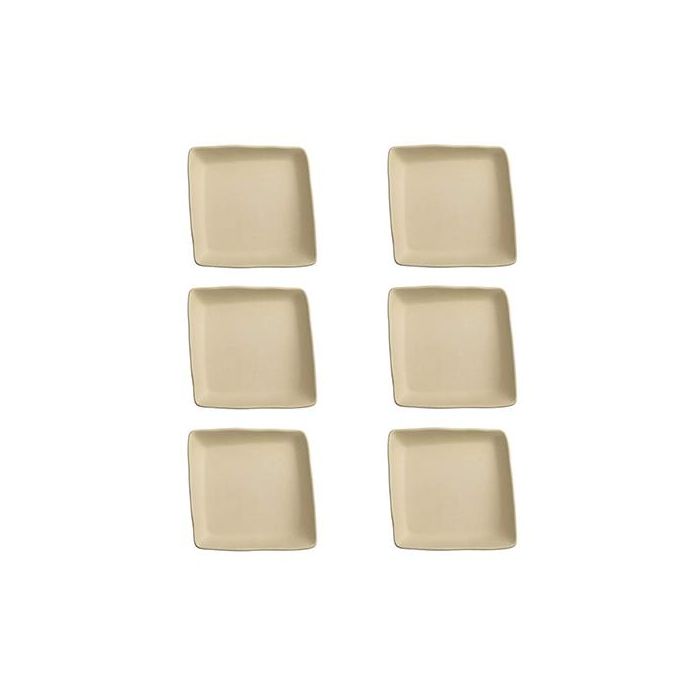 Io Crema Plato 21X21 Cm (6 Unidades) 2 Io Crema Plato 21X21 Cm (6 Unidades) 2