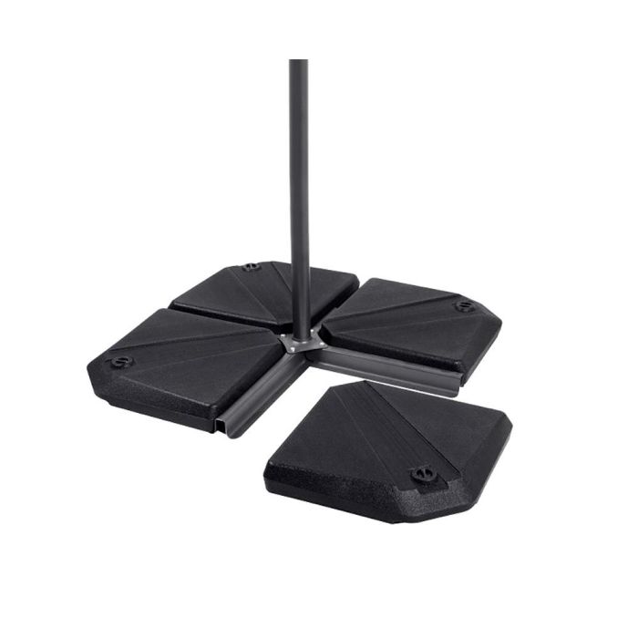 Set base rellenable para parasol, antracita, 490 x 490 x 87 mm 1 Set base rellenable para parasol, antracita, 490 x 490 x 87 mm 1