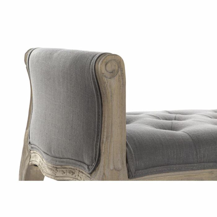 Banqueta DKD Home Decor Natural Gris oscuro Madera de caucho Lienzo 109 x 44,5 x 60 cm 2 Banqueta DKD Home Decor Natural Gris oscuro Madera de caucho Lienzo 109 x 44,5 x 60 cm 2