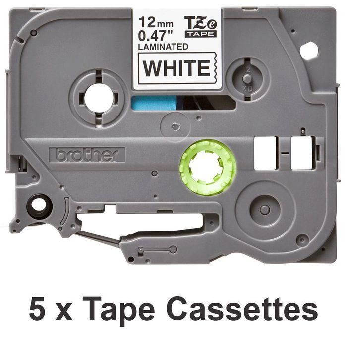 Brother TZe-231 Pack 5 Casetes de Cintas Originales Negro sobre Blanco 12mm x 8m para Impresoras P-touch 1 Brother TZe-231 Pack 5 Casetes de Cintas Originales Negro sobre Blanco 12mm x 8m para Impresoras P-touch 1