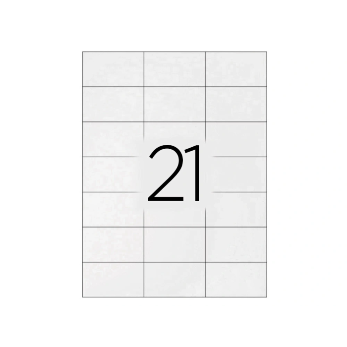 Q-connect KF10648 Etiquetas Adhesivas 70x42 mm para Ink-jet, Láser, Fotocopiadora (100 hojas DIN A4) 3