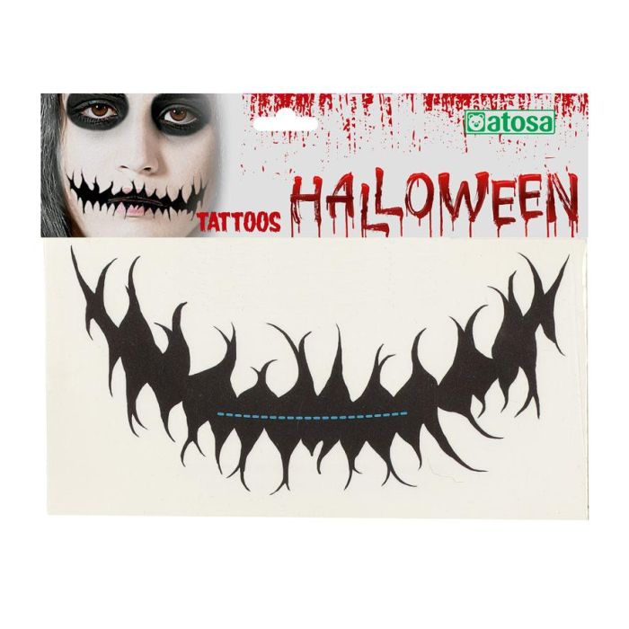 Accesorio de Maquillaje Boca Esqueleto para Halloween - Ideal para Fiestas Temáticas y Caracterizaciones Góticas 1 Accesorio de Maquillaje Boca Esqueleto para Halloween - Ideal para Fiestas Temáticas y Caracterizaciones Góticas 1