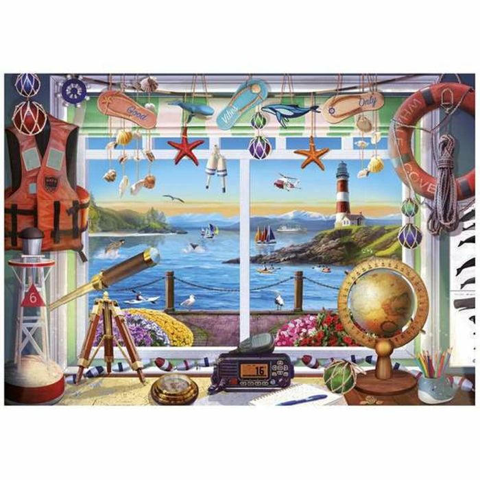 Puzzle 1000 piezas vida en el puerto 1 Puzzle 1000 piezas vida en el puerto 1