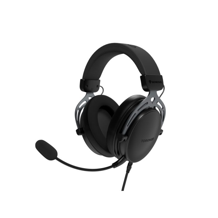 GENESIS Toron 531 Auriculares Gaming Alámbricos Diadema con Micrófono Boom Extraíble, Transductores 50mm, Multiplataforma, Negro
