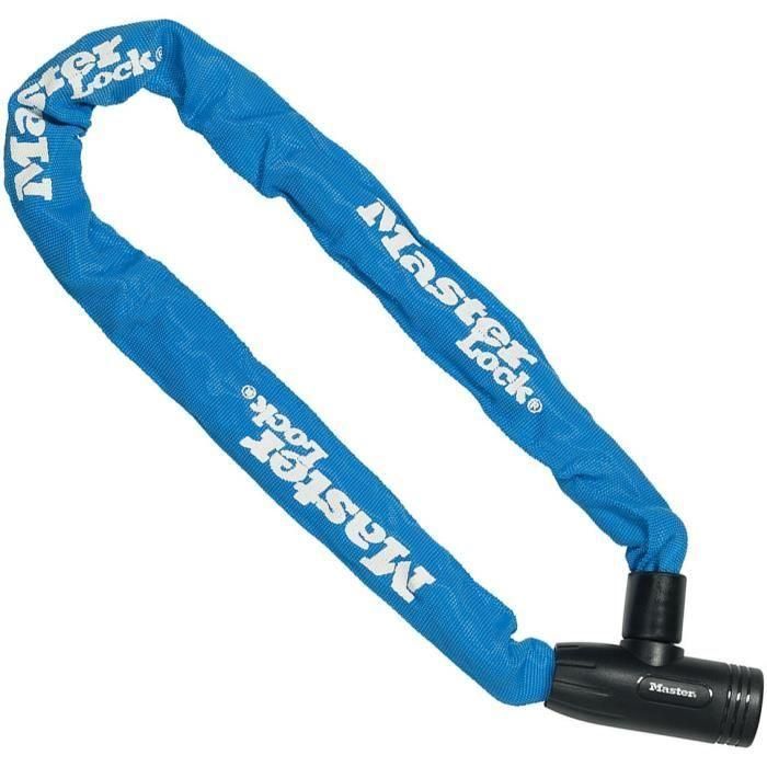 MASTER LOCK Candado de cadena para bicicleta [Llave] [Cadena de 90 cm] [Azul] 8391EURDPROCOLB