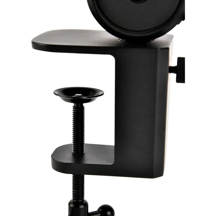 Cherry MA 6.0 uni Soporte de Escritorio para Micrófono con USB-HUB Integrado, Negro, Aluminio, USB 5