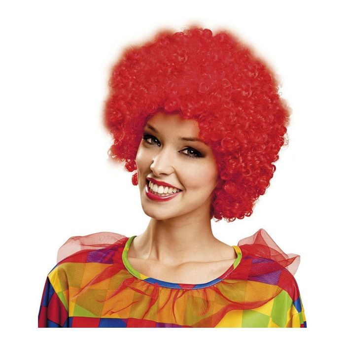 Peluca rizada roja 80 g Peluca rizada roja 80 g