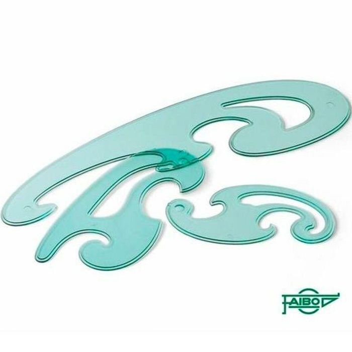 Set de reglas Faibo Curvo (3 Piezas) (10 Unidades) 1