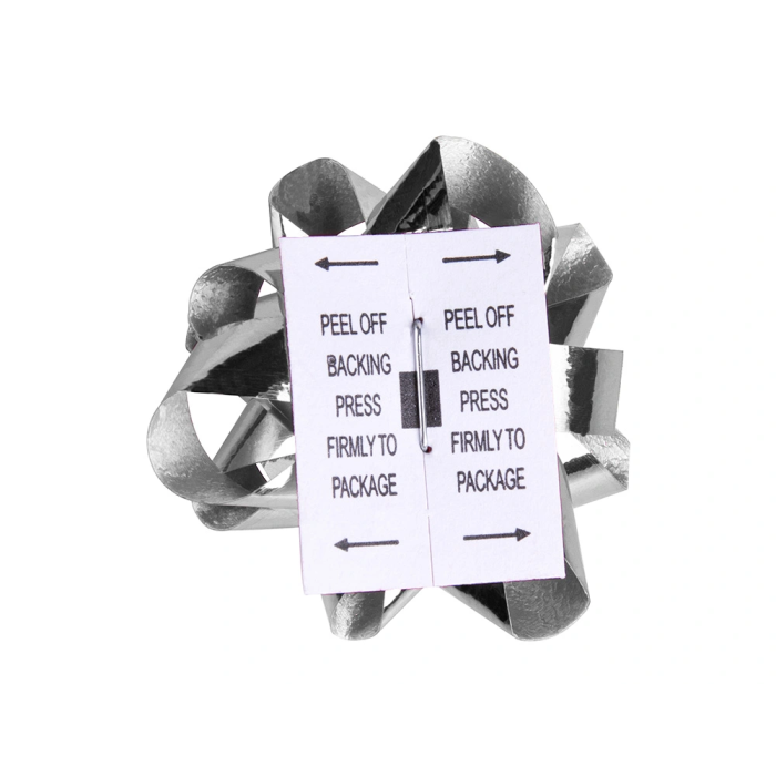 Liderpapel Lazo Fantasía Mediano Color Plata Metalizado 2