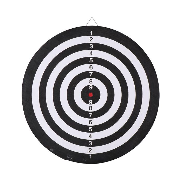 Dunlop Diana ø42cm Incluye 6 Dardos Juego Blanco/Negro/Rojo/Verde 2