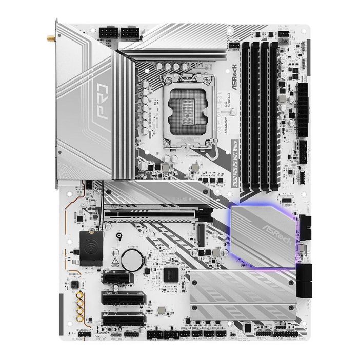 ASRock Placa Base Z890 Pro RS WiFi White ATX Intel Z890 LGA 1851 DDR5 Wi-Fi 6E Bluetooth 5.3 2
