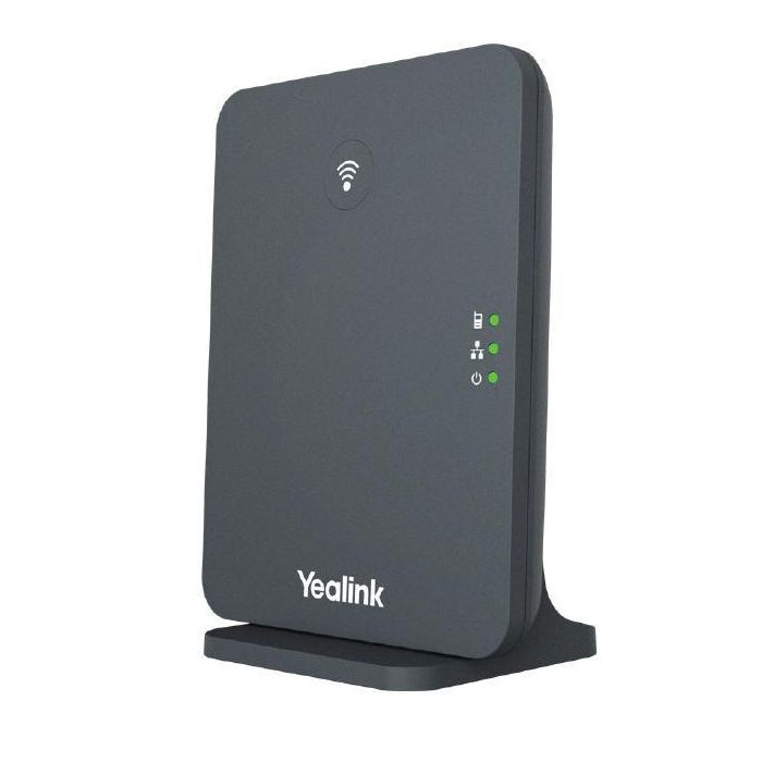 Yealink W70B Estación Base DECT IP Inalámbrica, Alcance 300m, 10 Auriculares