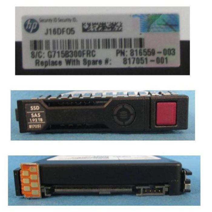 Hewlett Packard Enterprise 1.92TB 2.5" SAS 12 Gbit/s - Disco Duro Interno de Sustitución para Servidores HP 1