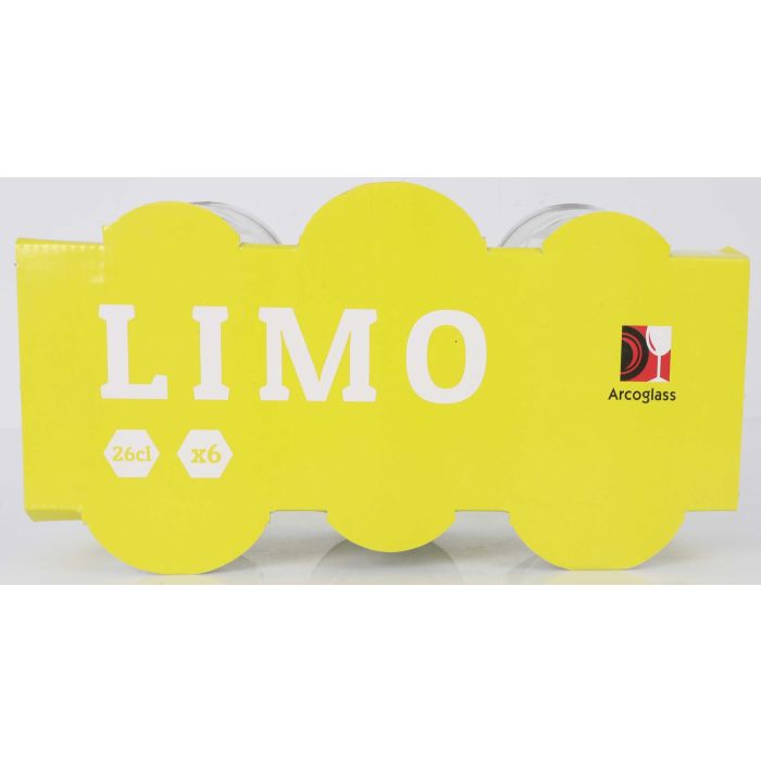 Set de 6 vasos Limo 260 cc - Inde (8 Cajas) 3 Set de 6 vasos Limo 260 cc - Inde (8 Cajas) 3
