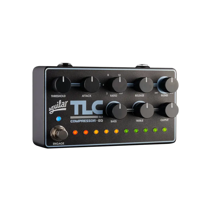 Aguilar TLC DLX Compressor EQ Pedal para Bajo, Compresor Estudio, EQ Graves y Agudos, Medición LED 0 Aguilar TLC DLX Compressor EQ Pedal para Bajo, Compresor Estudio, EQ Graves y Agudos, Medición LED 0