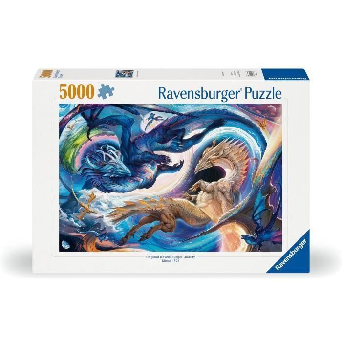 Ravensburger 12000813 Puzle de 5000 piezas: Dragón de día y de noche. Ideal para adultos y entusiastas, a partir de 14 años. 2 Ravensburger 12000813 Puzle de 5000 piezas: Dragón de día y de noche. Ideal para adultos y entusiastas, a partir de 14 años. 2
