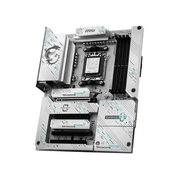 MSI 911-7E75-001 Placa Base B850 GAMING PLUS WiFi PZ para AMD AM5, 4x DDR5 256GB, WiFi 7, Bluetooth 5.4, 5G LAN, ATX 2