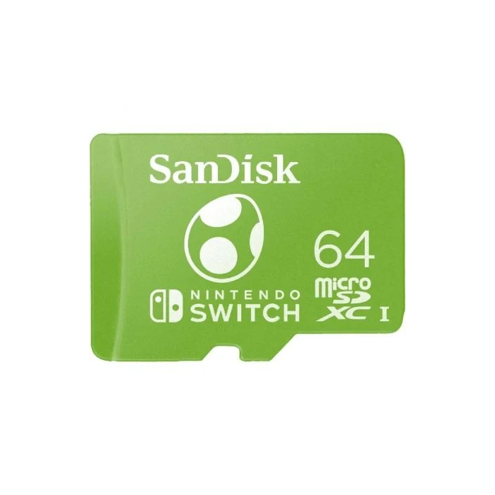 SanDisk Tarjeta de Memoria microSDXC 64GB para Nintendo Switch SDSQXAT-064G-GN6ZN UHS-I Clase 10 100MBs