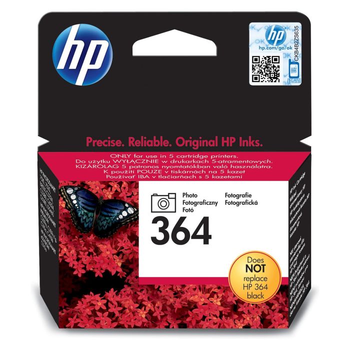 HP Cartucho Tinta 364 CB317EE Negro Fotográfico para HP Photosmart D5460 Pro B8550 C6380 C5380 HP Cartucho Tinta 364 CB317EE Negro Fotográfico para HP Photosmart D5460 Pro B8550 C6380 C5380