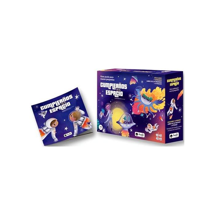 Puzle Superpuesto Juanito Books Cumpleaños En El Espacio 90 Piezas (+6 Años)
