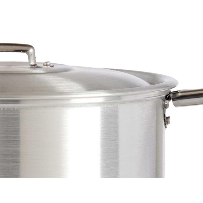 Cazo de Aluminio Kinvara con Tapa 24 cm, 5 L - Plata (10 Unidades) 3 Cazo de Aluminio Kinvara con Tapa 24 cm, 5 L - Plata (10 Unidades) 3