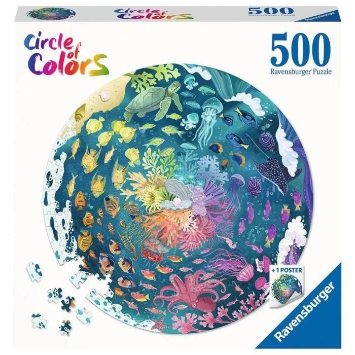 Puzzle redondo 500p Océano 1 Puzzle redondo 500p Océano 1