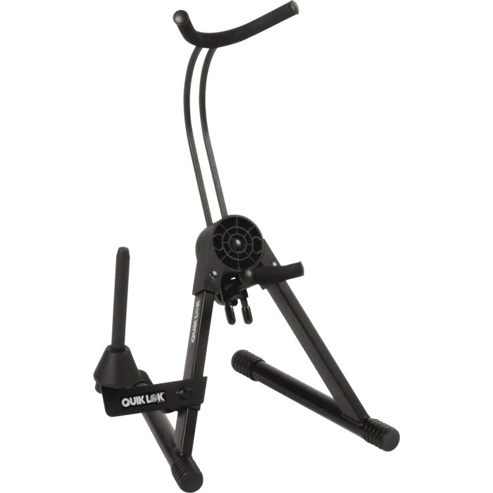 QUIKLOK Soporte Saxo Alto/Tenor Ajustable A36 para Suelo, Plegable, Negro 4