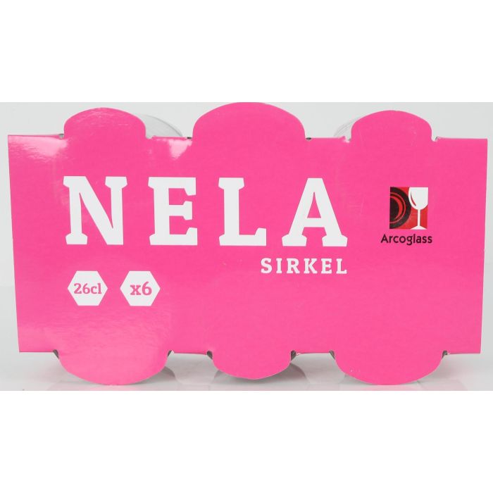 Set de 6 Vasos Sirkel 26 cl - Nela por Inde (6 Cajas) 3 Set de 6 Vasos Sirkel 26 cl - Nela por Inde (6 Cajas) 3