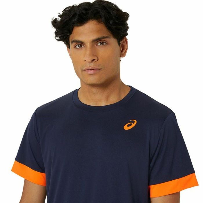 Camiseta Deportiva de Manga Corta Asics Court Ss Top Azul Azul marino Tenis 3