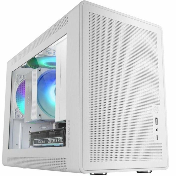 Mars Gaming MCXPSW Caja Gaming Minitorre MC-XPS Blanca, Panel Cristal Templado, Ventilador FRGB 120mm, MESH, USB-C Mars Gaming MCXPSW Caja Gaming Minitorre MC-XPS Blanca, Panel Cristal Templado, Ventilador FRGB 120mm, MESH, USB-C