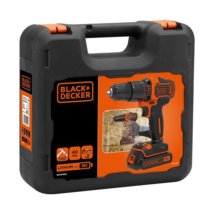 Taladro percutor 18v bdchd18kb-qw black+decker 1