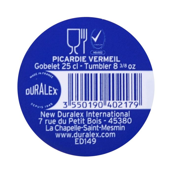 Duralex Set 6 Vasos Picardie 25 Cl Ambar (12 Cajas) 6