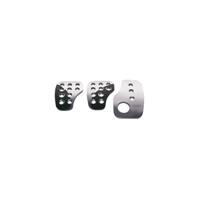 Omp OMPOA0-1040-003 Juego 3 Pedales Racing Cromado Aluminio Anodizado Freno Embrague Acelerador Corto Antideslizante