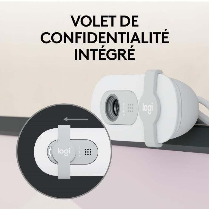 Logitech Brio 100 Webcam Full HD 1080p Blanco 3
