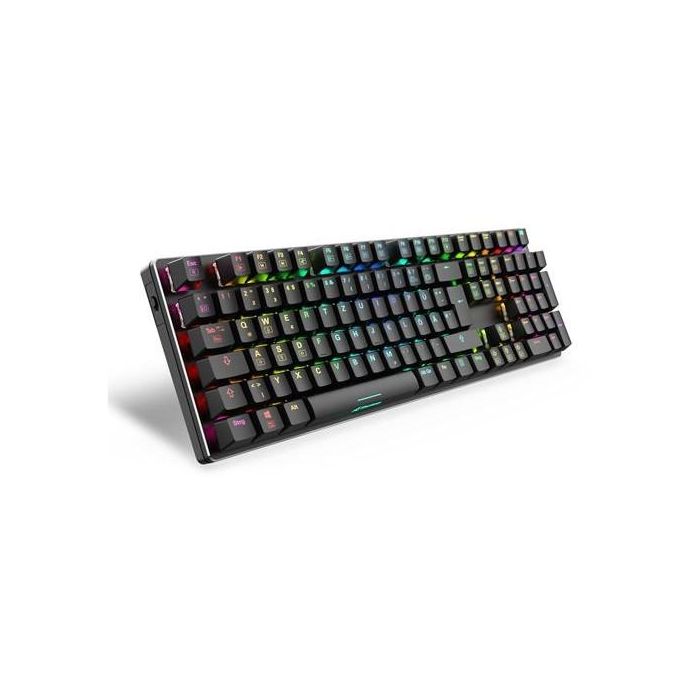 Sharkoon Gaming Tastatur Skiller SGK36W schwarz DE 1