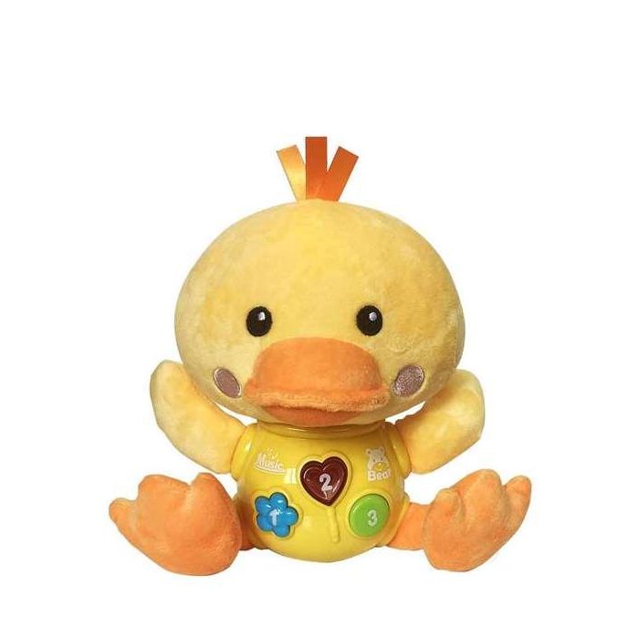 Pato musical-caja-luz-sonido-melodias 24 cm Pato musical-caja-luz-sonido-melodias 24 cm