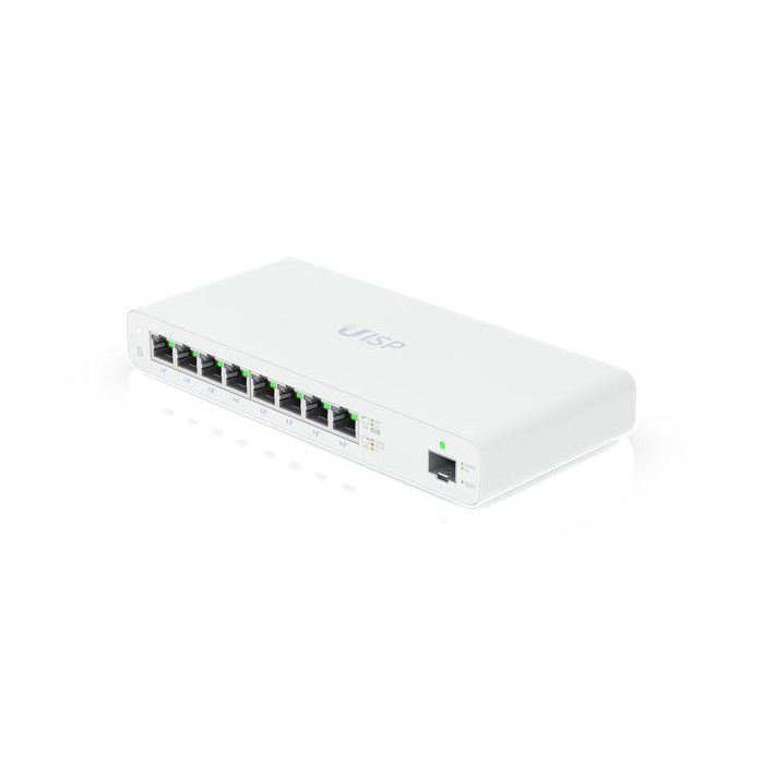 Ubiquiti UISP Router PoE Gigabit Fanless con 8 Puertos RJ45 10/100/1000 y 1 Puerto SFP, 110W para WISP MicroPoP 0 Ubiquiti UISP Router PoE Gigabit Fanless con 8 Puertos RJ45 10/100/1000 y 1 Puerto SFP, 110W para WISP MicroPoP 0