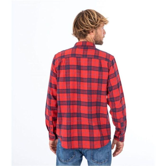 Camisa de Manga Larga Hombre Hurley Portland Organic Rojo Carmesí 2