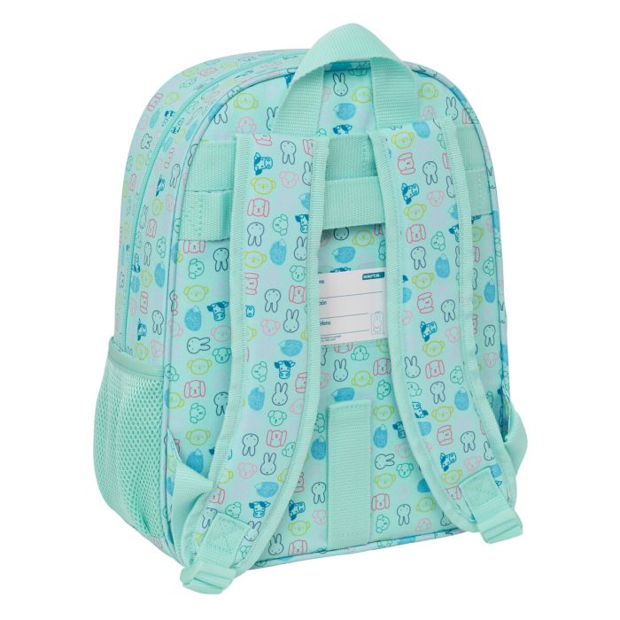 Safta Mochila Infantil Adaptable a Carro Reciclada Repelente al Agua Miffy Friends 340x260x110 mm Safta Mochila Infantil Adaptable a Carro Reciclada Repelente al Agua Miffy Friends 340x260x110 mm