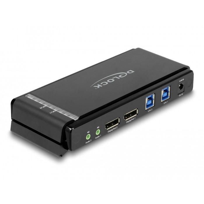 DELOCK DisplayPort 1.4 KVM Switch 8K 60 Hz mit USB 5 Gbps und Audio 0 DELOCK DisplayPort 1.4 KVM Switch 8K 60 Hz mit USB 5 Gbps und Audio 0