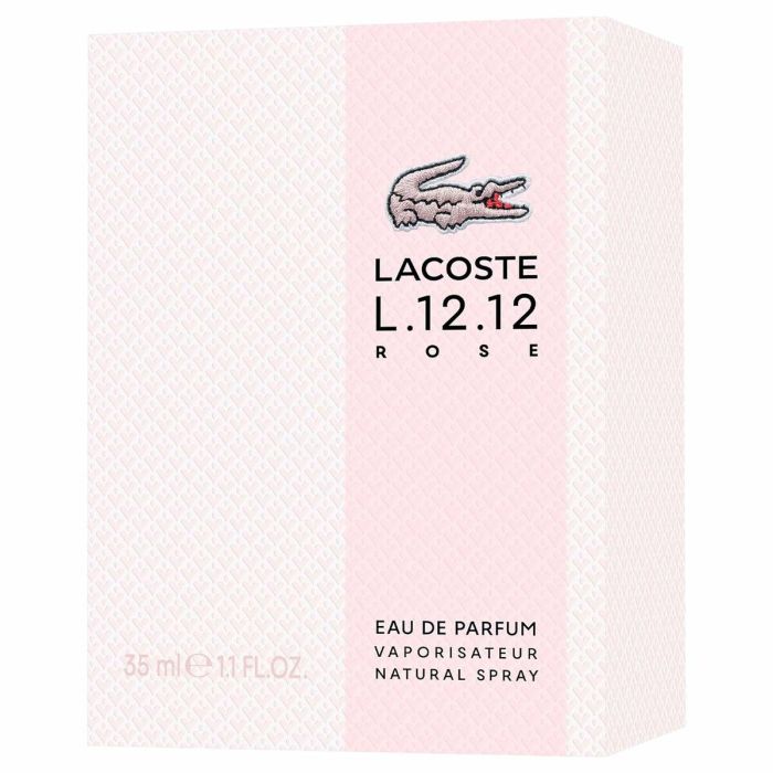 Lacoste L.12.12 ROSE Eau de Parfum Vaporizador para Mujer 35 ml - Fragancia Floral Frutal Mandarina Verde Rosa y Menta 2