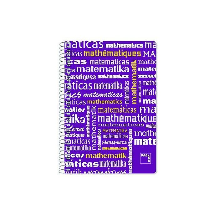 Bloc Pacsa Asignaturas Tapa Pp Fº 80H Cuadric.4X4 90G Matematicas 4 unidades